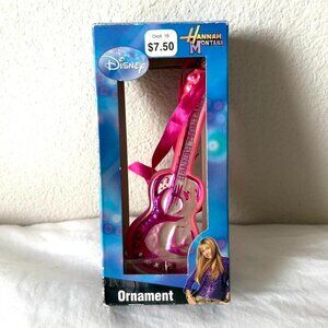 2008 Hannah Montana Disney Christmas Ornament Pink Guitar Decor